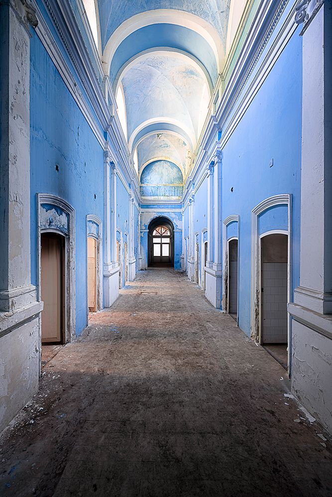 Blue Hallway art print by Roman Robroek for $57.95 CAD