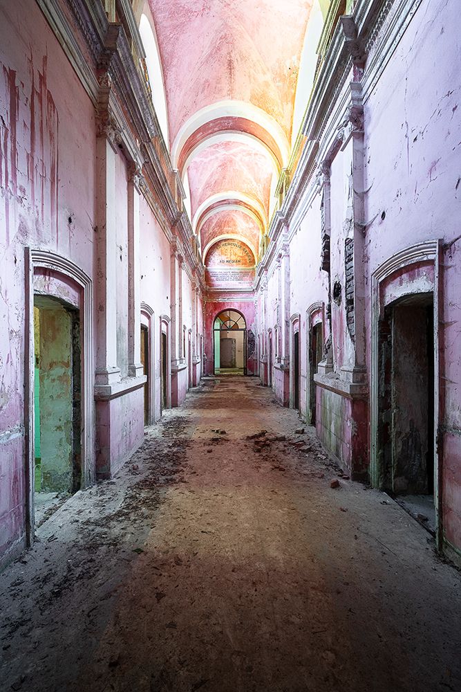 Pink Hallway art print by Roman Robroek for $57.95 CAD