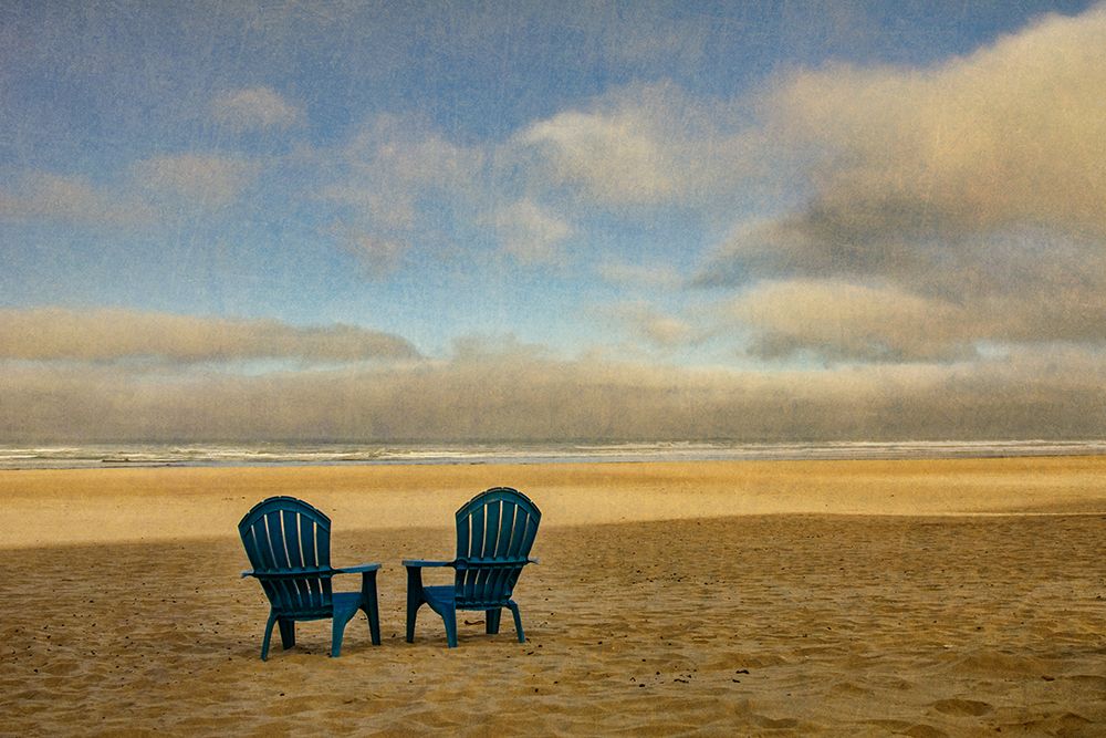 Two Chairs on the Sand art print by Don Schwartz for $57.95 CAD
