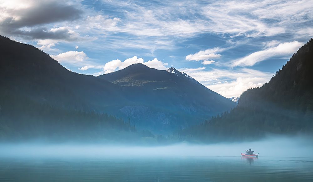 Paddling Into the Mist art print by Don Schwartz for $57.95 CAD