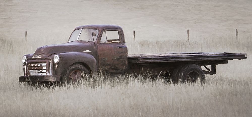 Rusted Truck in the Meadow art print by Don Schwartz for $57.95 CAD