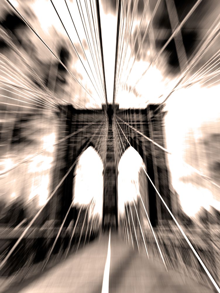 Brooklyn Bridge Solarized art print by Richard Silver for $57.95 CAD
