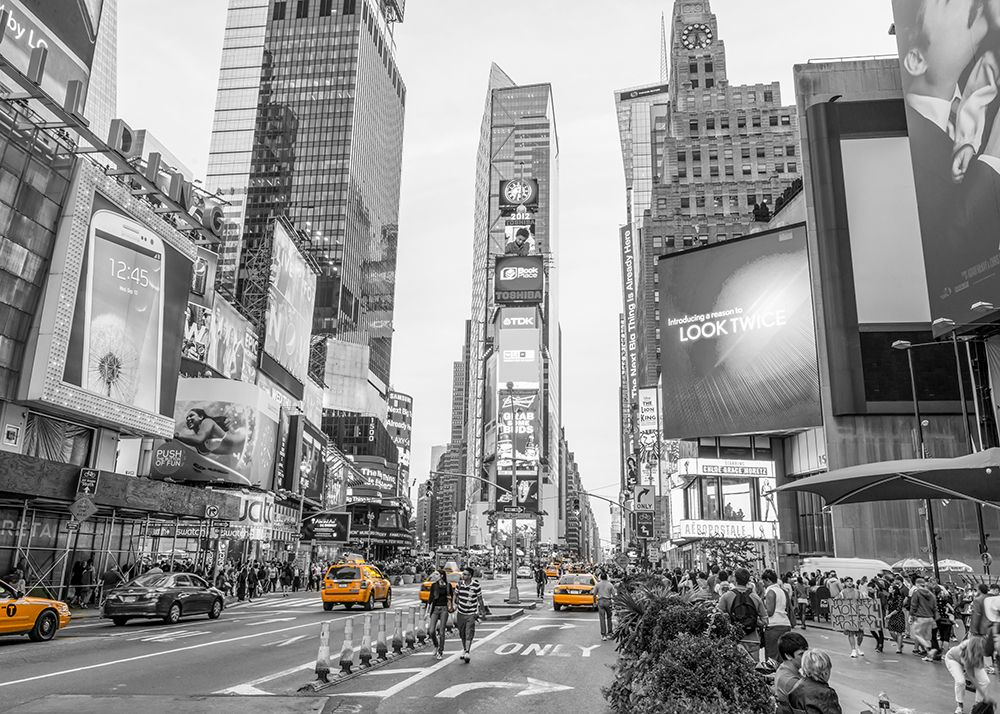 Times Square BW art print by Richard Silver for $57.95 CAD