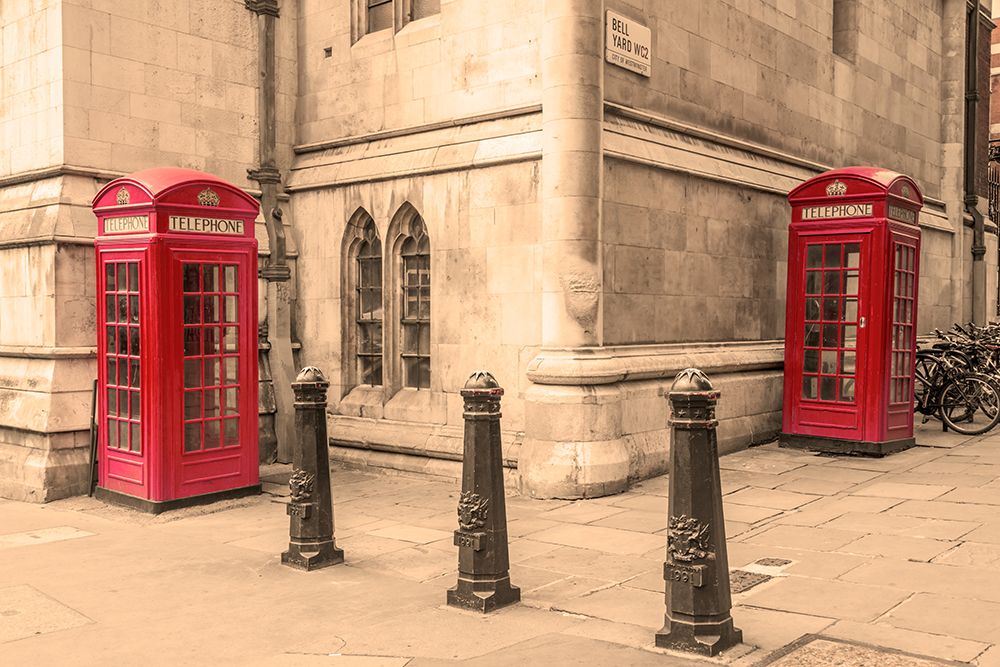London Red Phone Booths art print by Richard Silver for $57.95 CAD