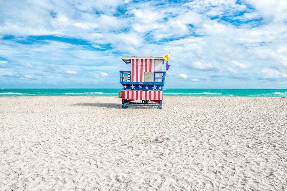 Stars and Stripes Miami art print by Richard Silver for $57.95 CAD