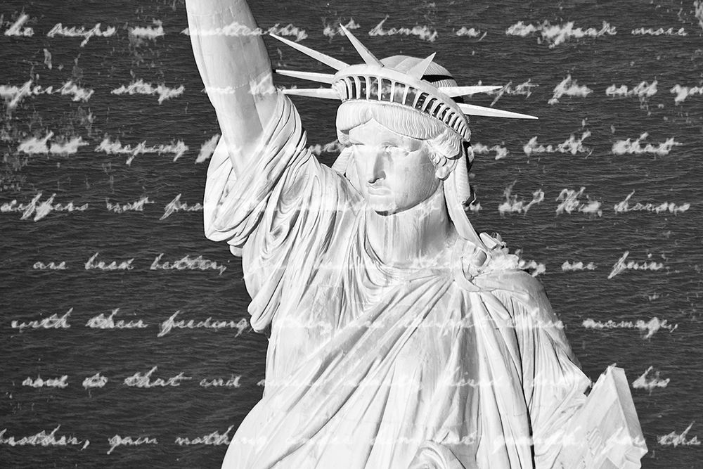 Statue Of Liberty Words art print by Richard Silver for $57.95 CAD