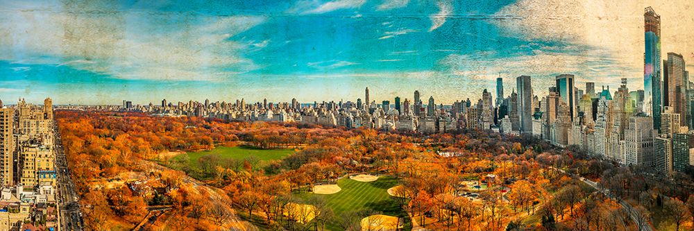 Colorful Pano New York art print by Richard Silver for $57.95 CAD