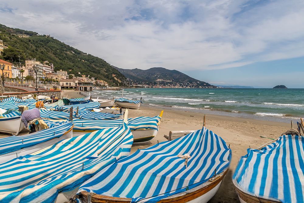 Alassio Italy Boats art print by Richard Silver for $57.95 CAD