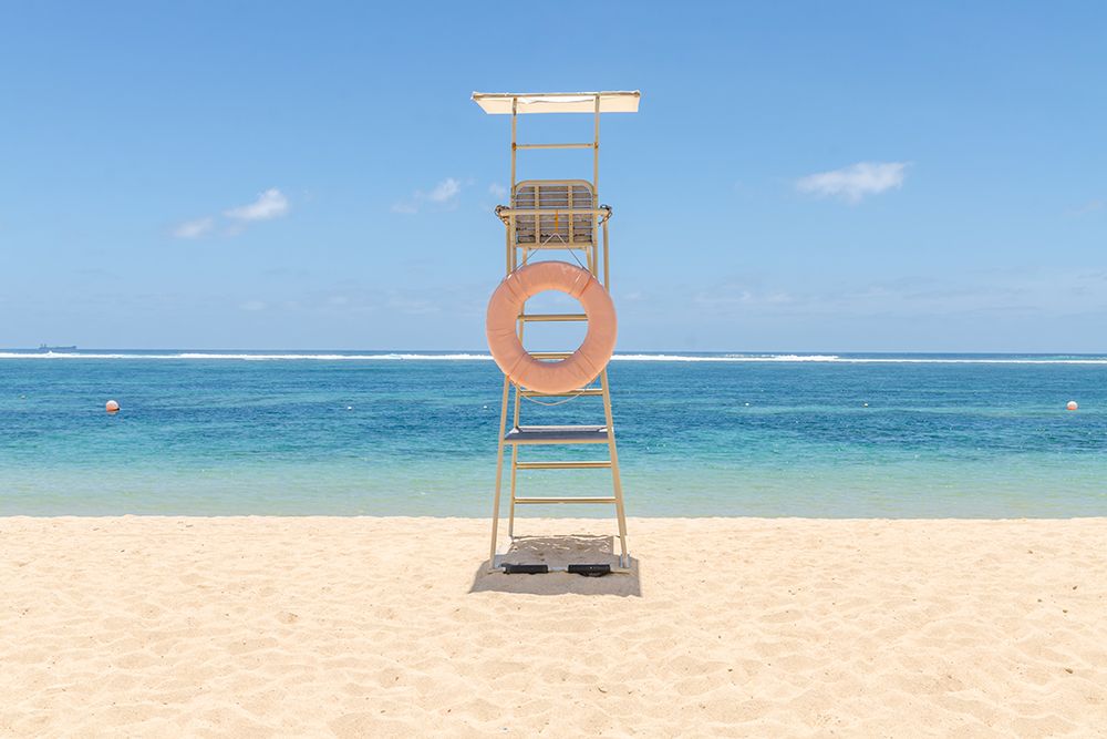 Bali Lifeguard Chair art print by Richard Silver for $57.95 CAD