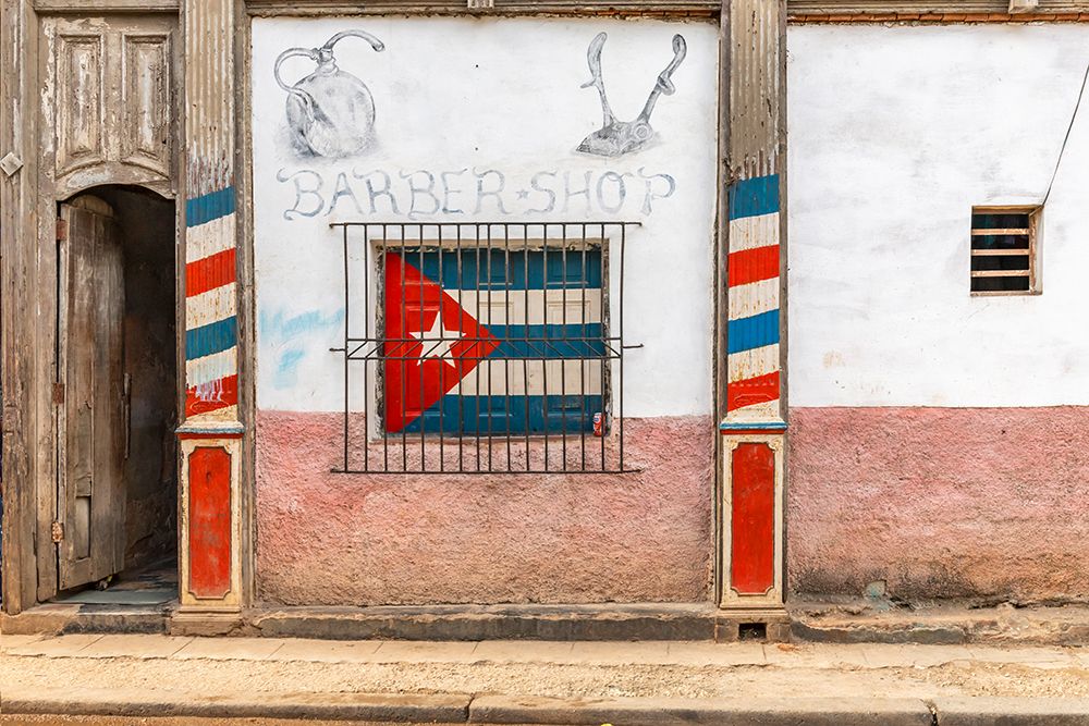 Havana Barber Shop art print by Richard Silver for $57.95 CAD