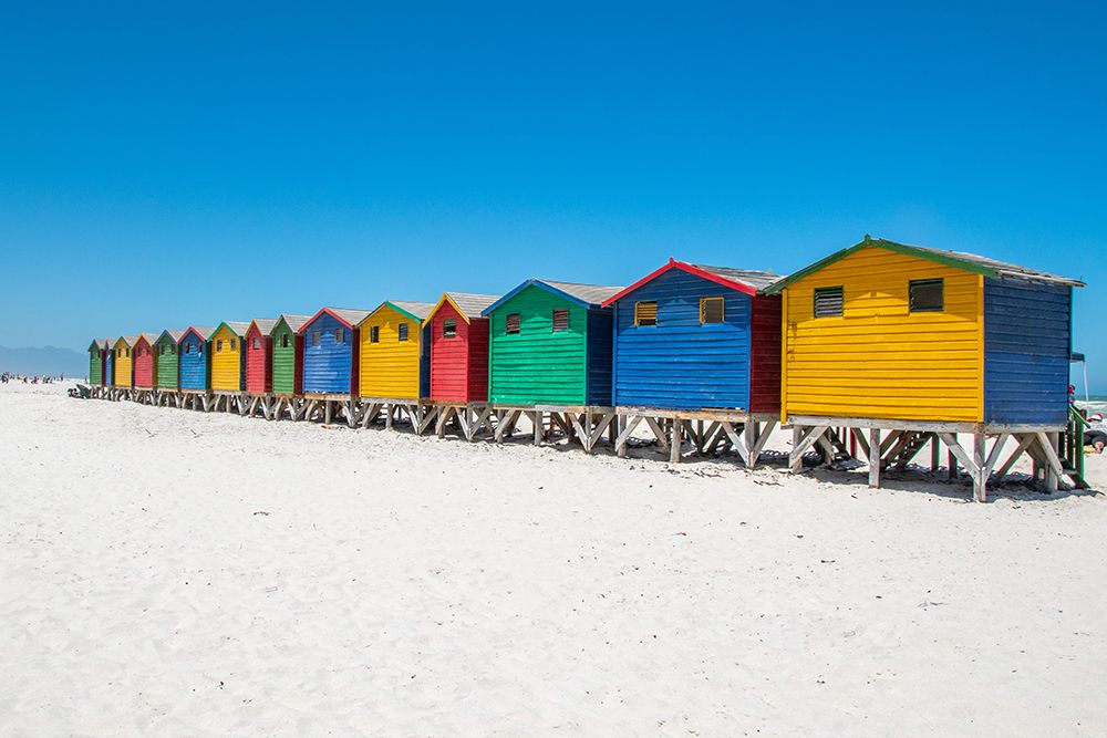 Muizenberg Cape Town Huts II art print by Richard Silver for $57.95 CAD