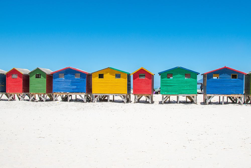Muizenberg Cape Town Huts III art print by Richard Silver for $57.95 CAD