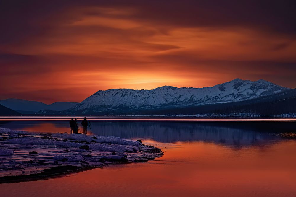 Lake McDonald at sunset Montana art print by Jim Cumming for $57.95 CAD