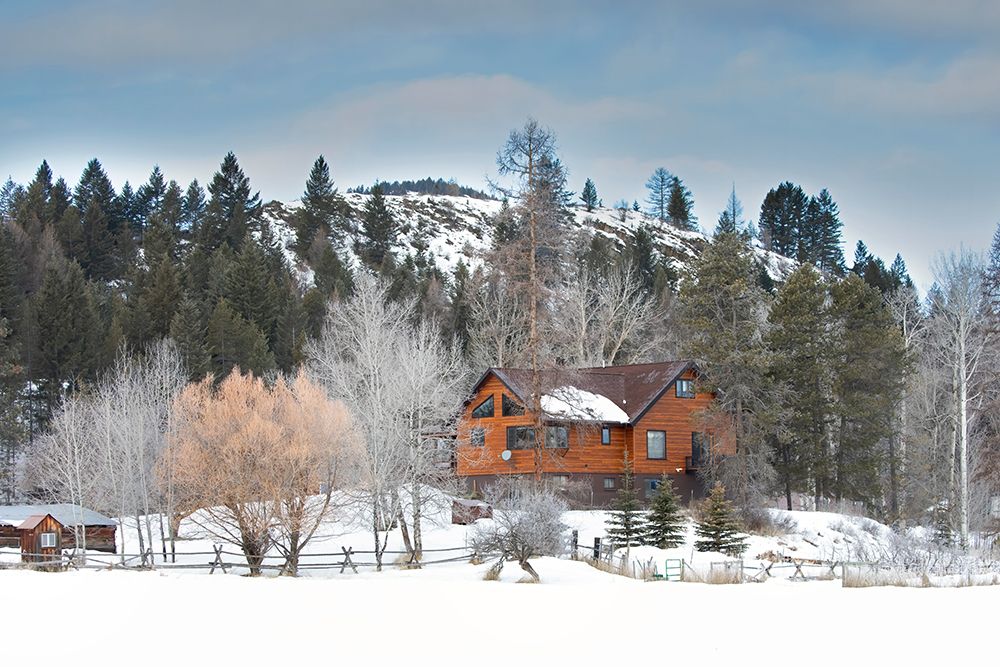 Montana Homestead Cabin art print by Jim Cumming for $57.95 CAD