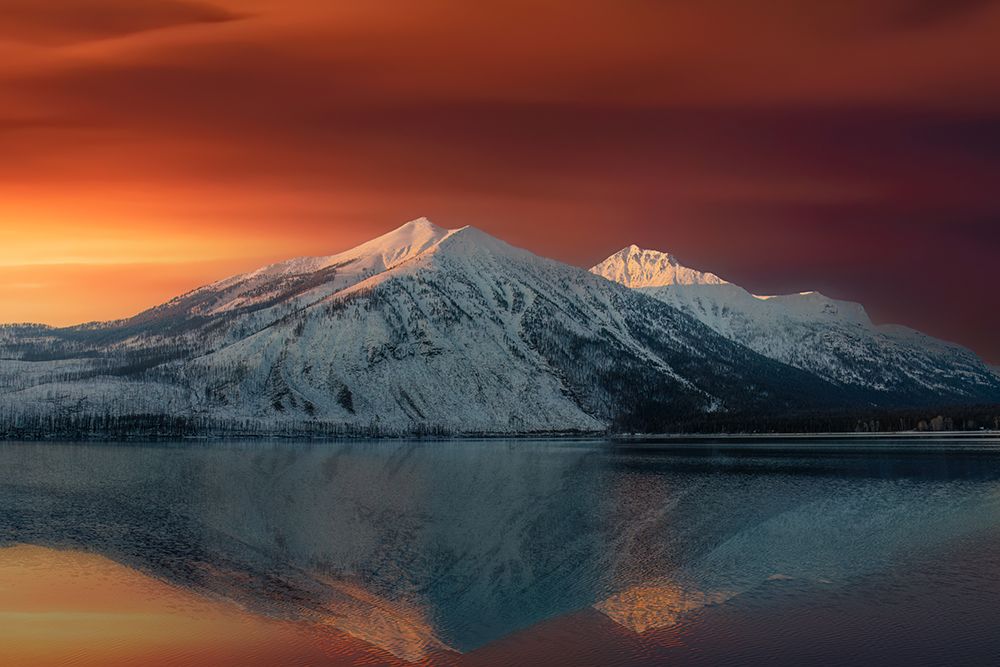 Stanton Mountain at Sunset Montana art print by Jim Cumming for $57.95 CAD