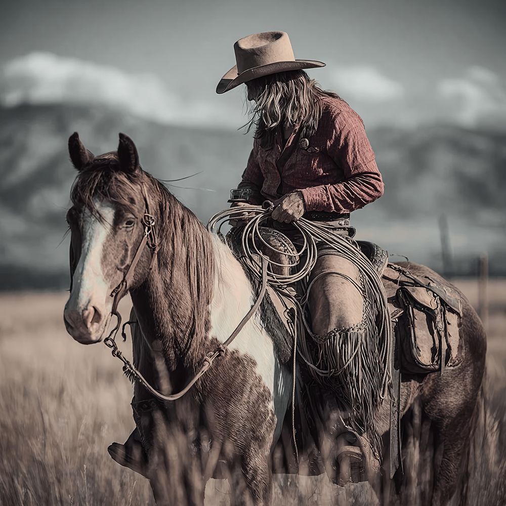 Cowboy on the Range art print by Artographie West for $57.95 CAD