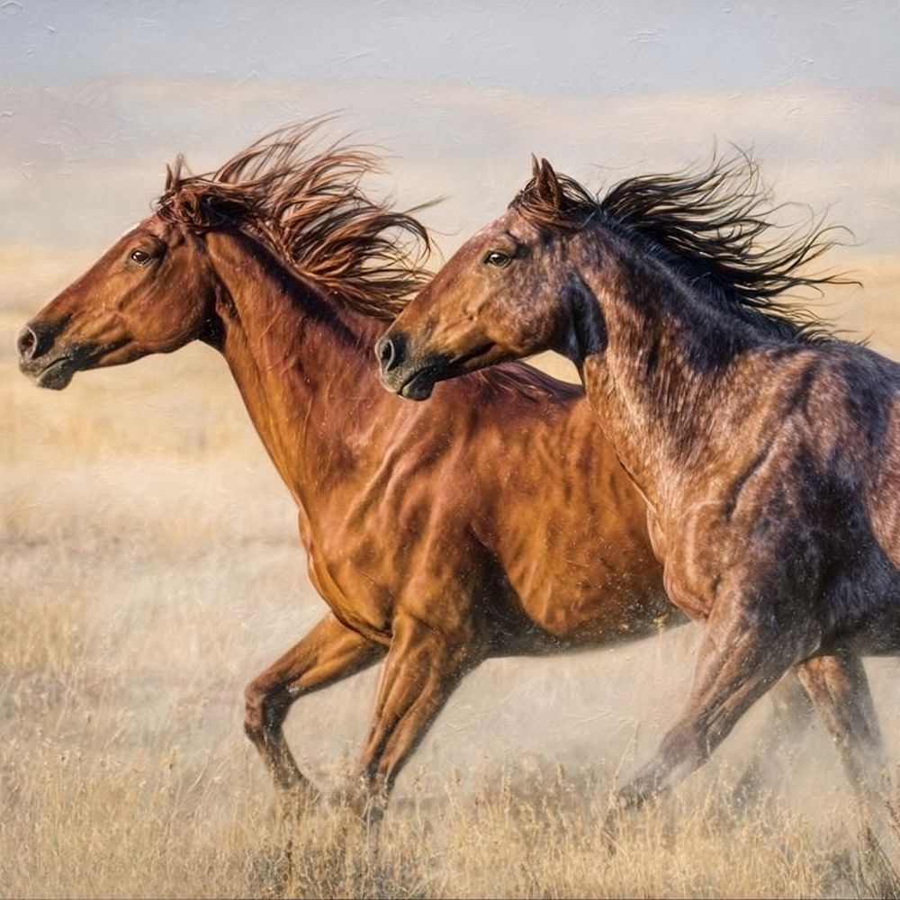 The Stallion Race art print by Artographie West for $57.95 CAD