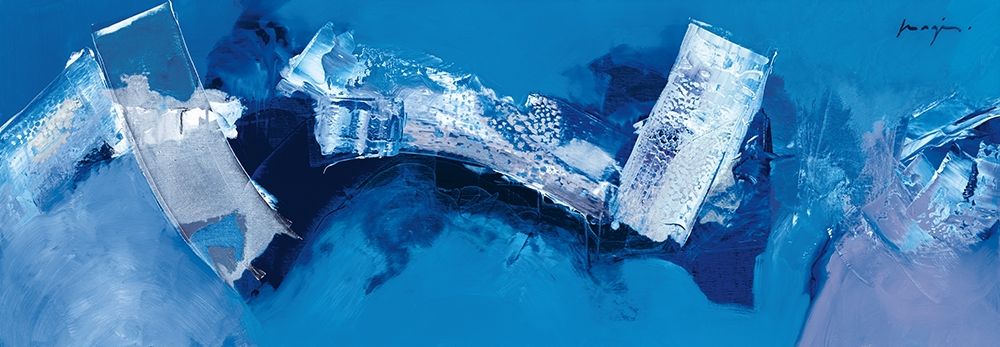 Bleu blanc art print by Pascal Magis for $57.95 CAD