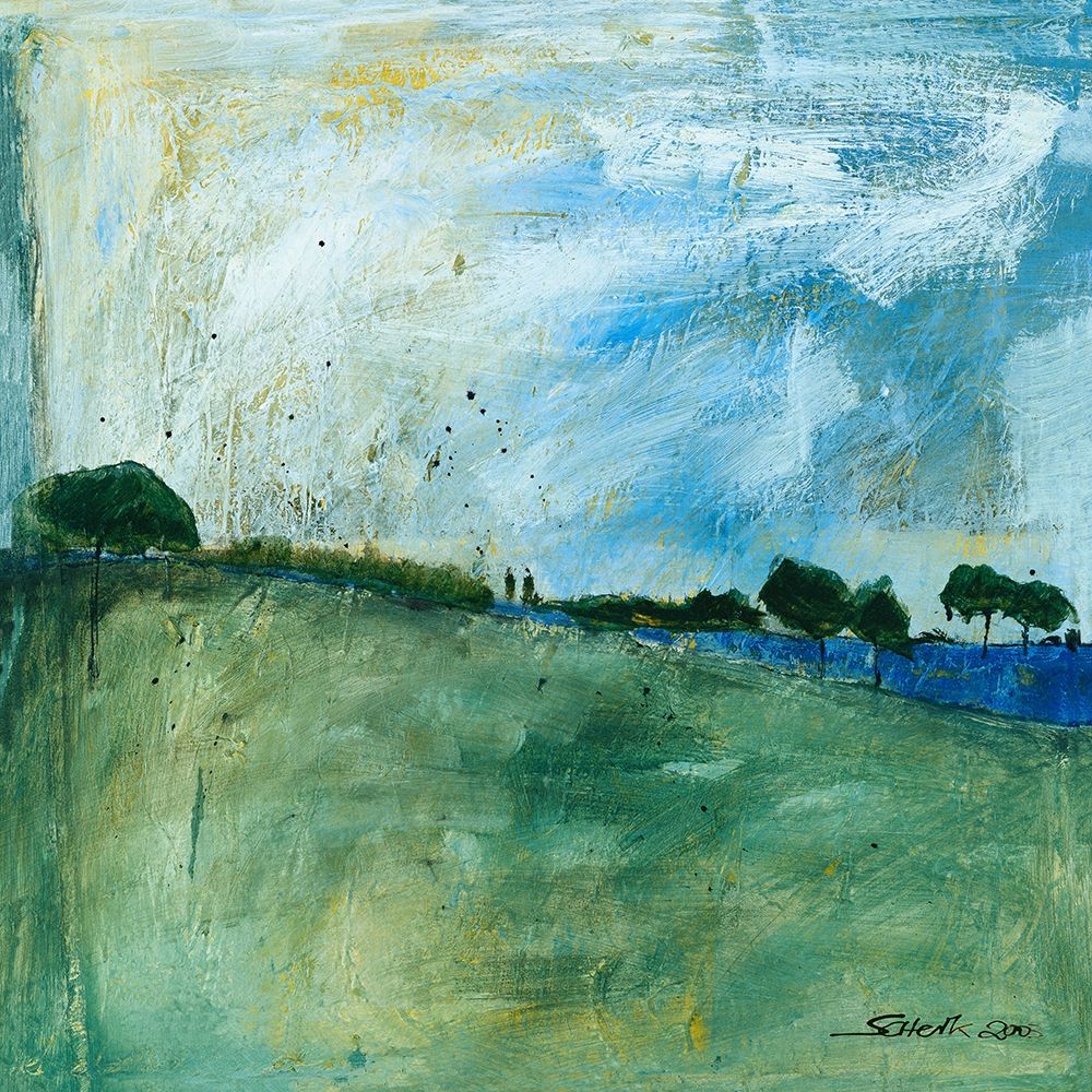 Blue Landscape art print by Gabriele Scherk for $57.95 CAD