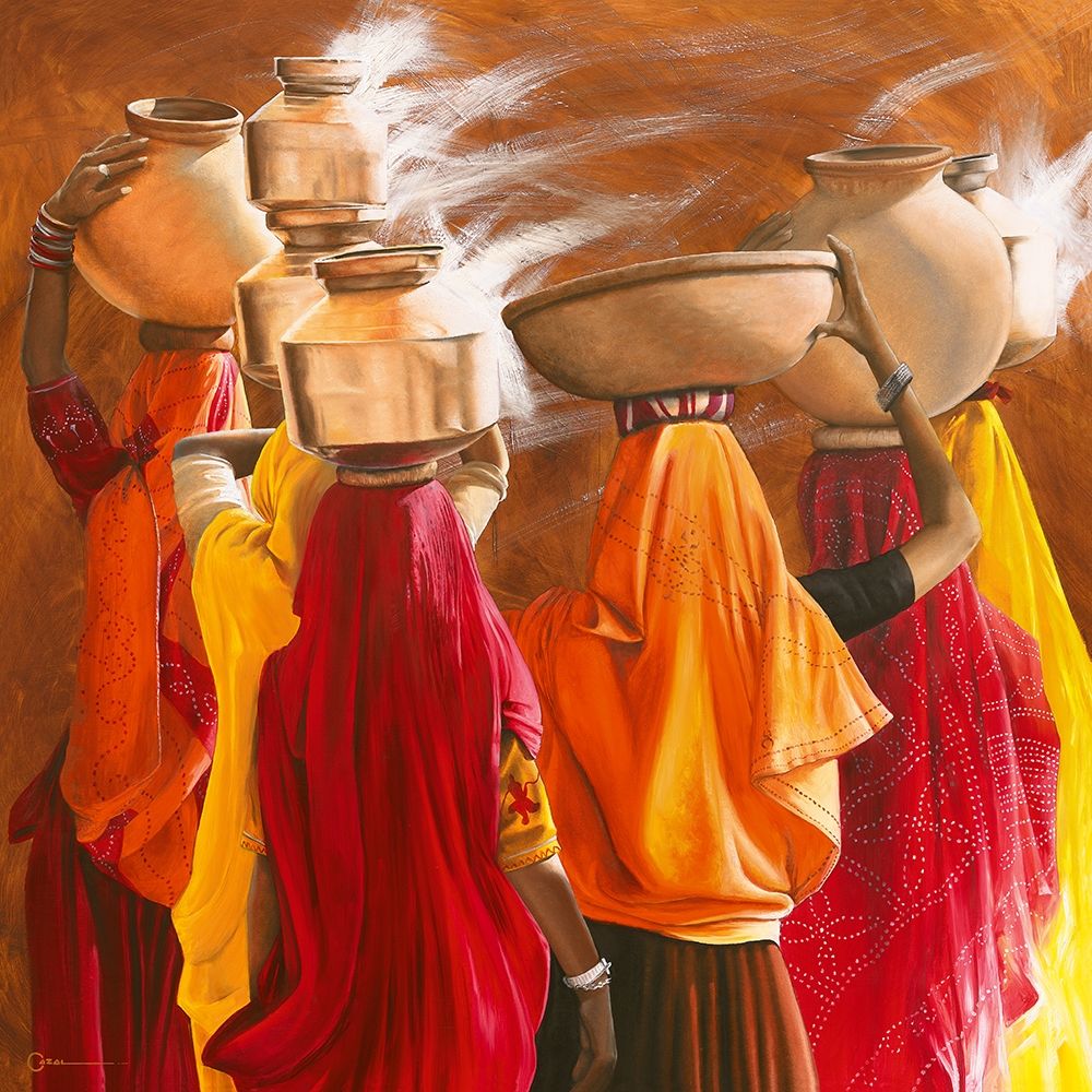 Saris art print by Cedric Cazal for $57.95 CAD