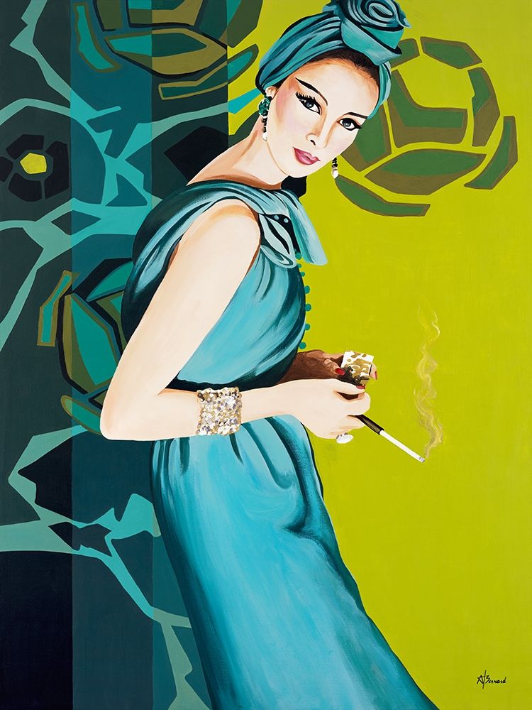 Femme Cigarette art print by Anne Bernard for $57.95 CAD