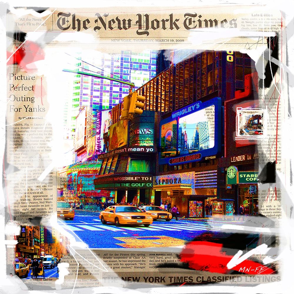Balade a New York art print by MN.FF for $57.95 CAD