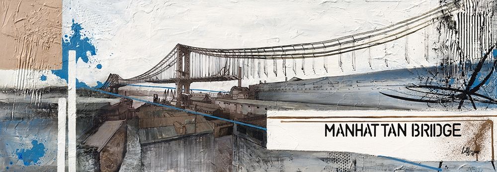 Manhattan Bridge art print by Caroline Laffargue for $57.95 CAD