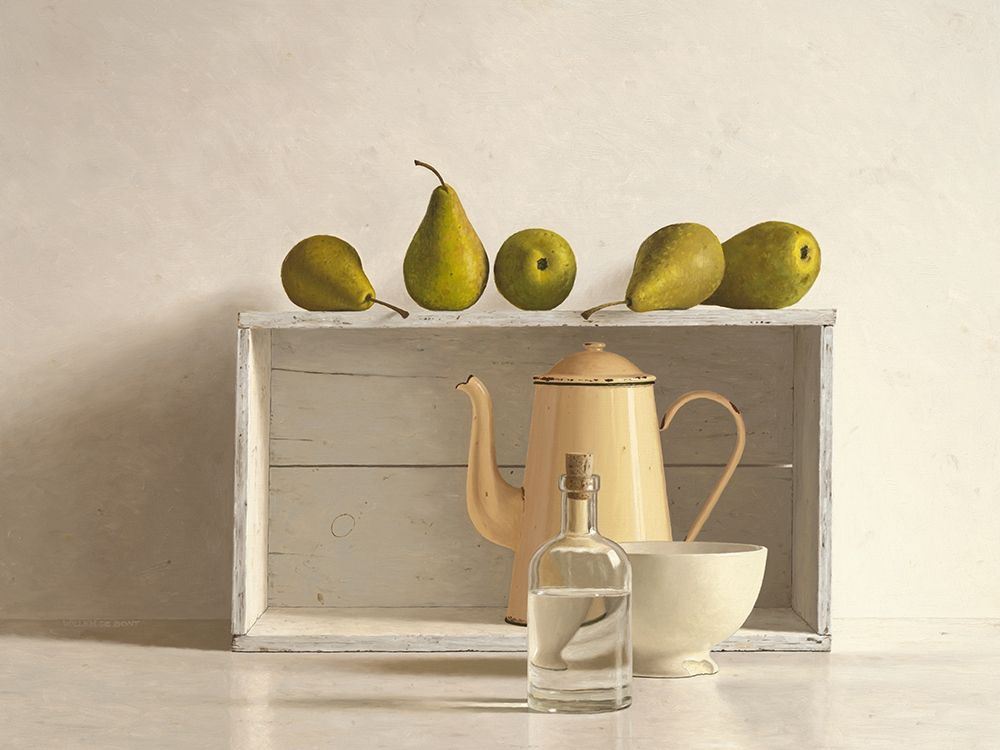Five Pears on Box art print by Willem de Bont for $57.95 CAD