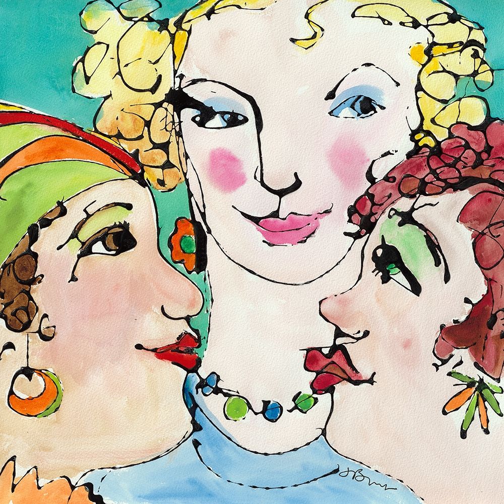 Conversation art print by Jane Burt for $57.95 CAD