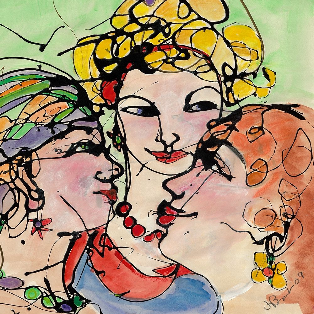 The Chat Room art print by Jane Burt for $57.95 CAD