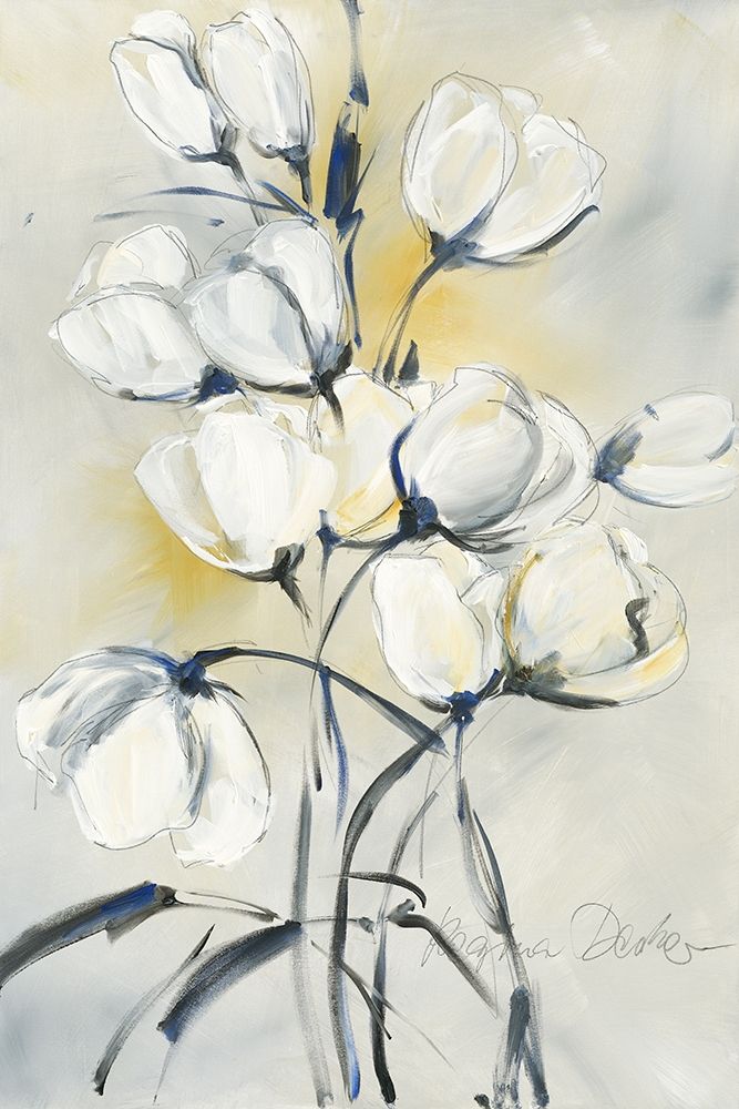 weisse Tulpen I art print by Regina Decker for $57.95 CAD