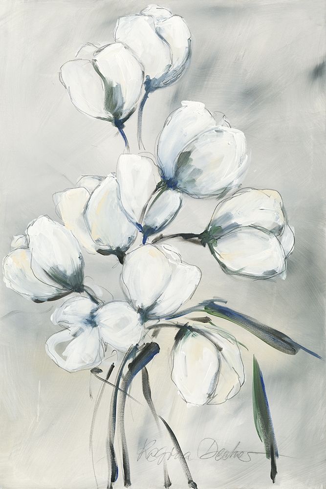 weisse Tulpen II art print by Regina Decker for $57.95 CAD