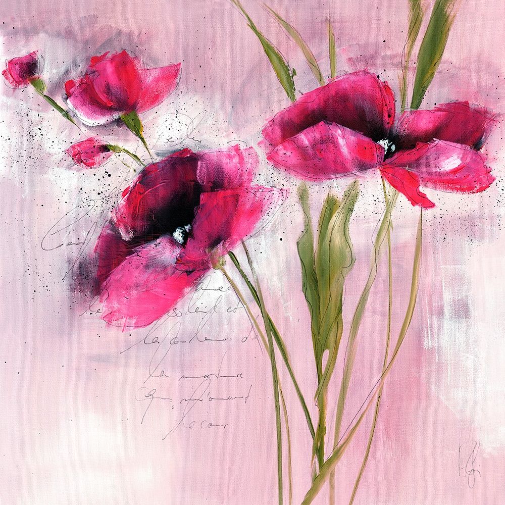 Pink Flower I art print by Isabelle Zacher-Finet for $57.95 CAD