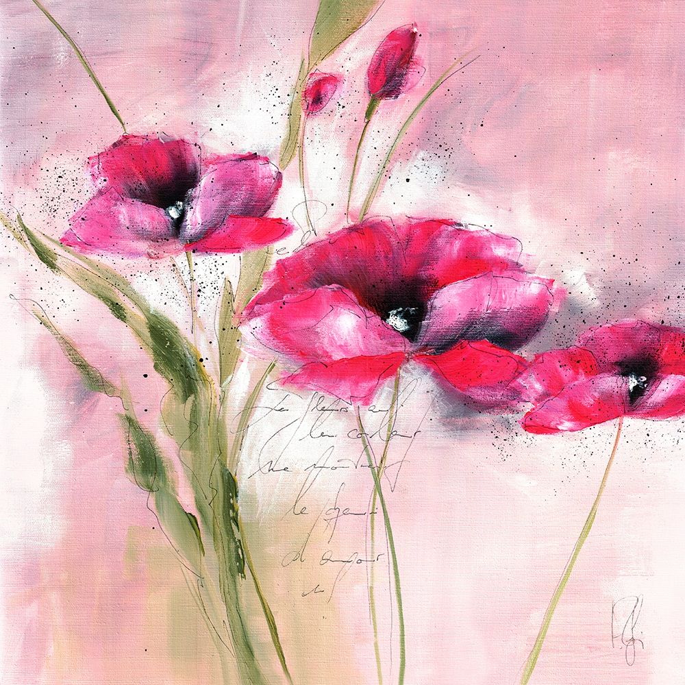 Pink Flower II art print by Isabelle Zacher-Finet for $57.95 CAD