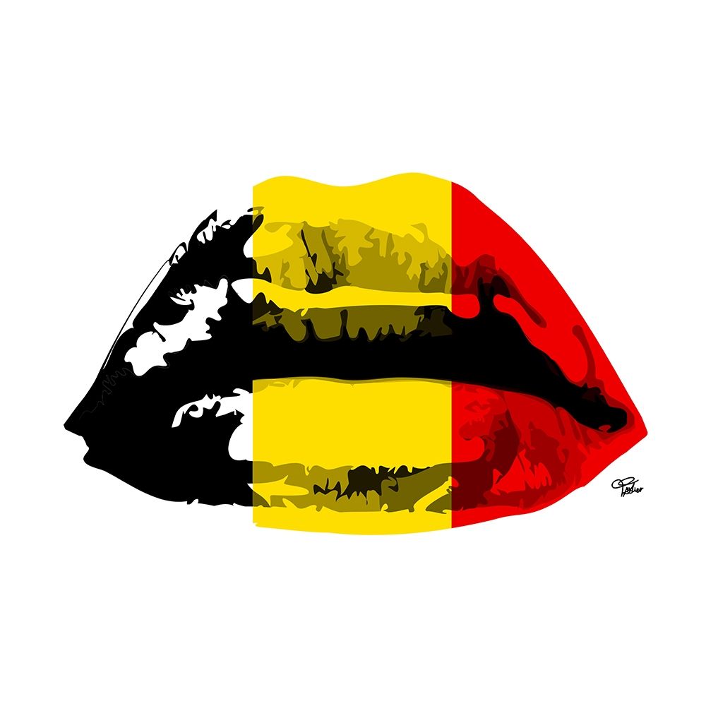 Belgium Kiss art print by Morgan Paslier for $57.95 CAD