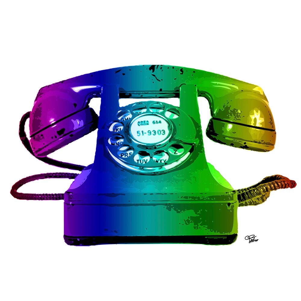 Rainbow Phone art print by Morgan Paslier for $57.95 CAD