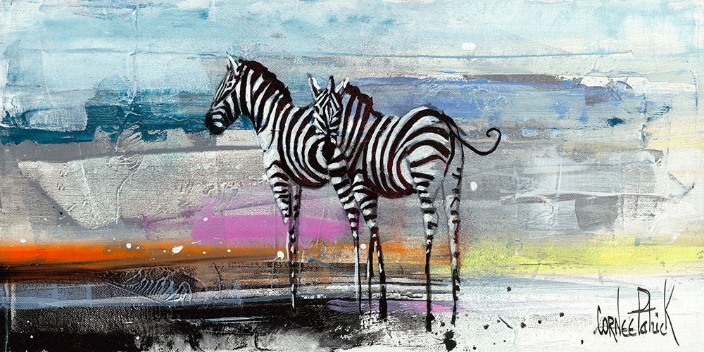 Zebra art print by Patrick Cornee for $57.95 CAD