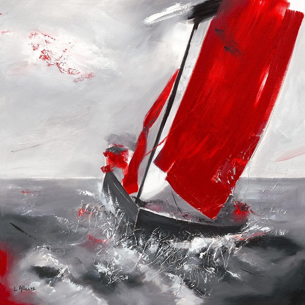 Voile rouge art print by Lydie Allaire for $57.95 CAD