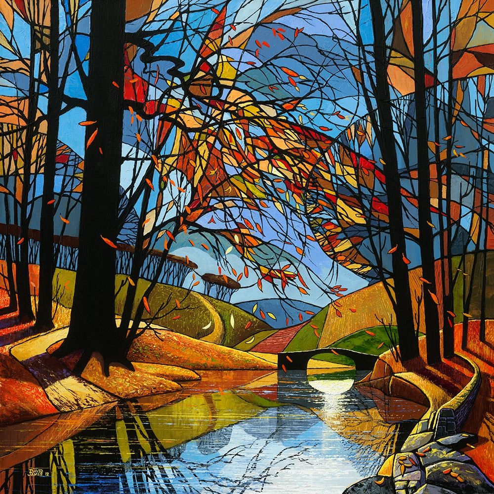 Autumn Stream art print by David James for $57.95 CAD