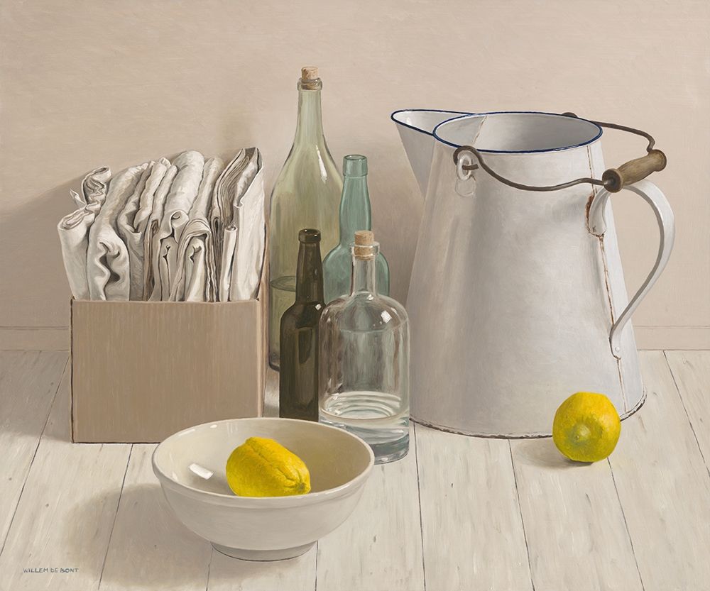 Big jug and 2 lemmons art print by Willem de Bont for $57.95 CAD