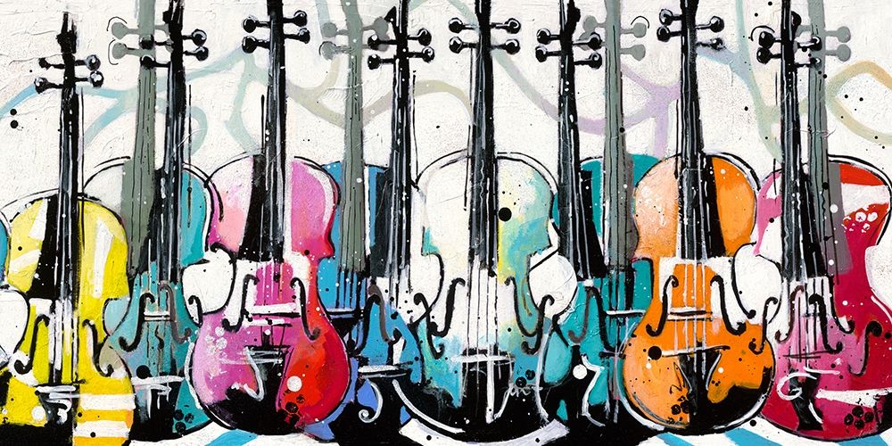 Variations for violins art print by Patrick Cornee for $57.95 CAD