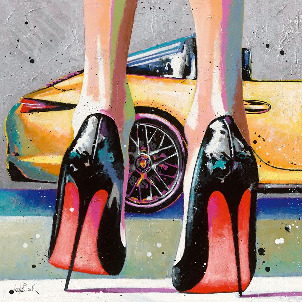 My high Heels-my pretty Car and Me art print by Patrick Cornee for $57.95 CAD