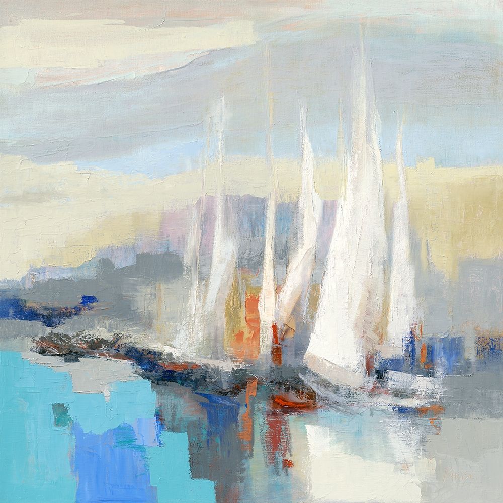 Voiles blanches II art print by Chantal Parise for $57.95 CAD