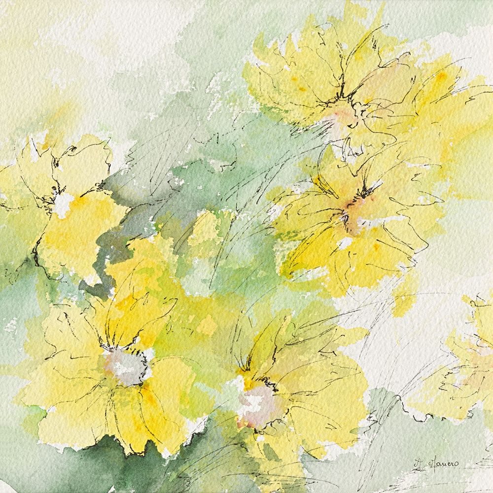 Fleurs du soleil I art print by Annie Manero for $57.95 CAD