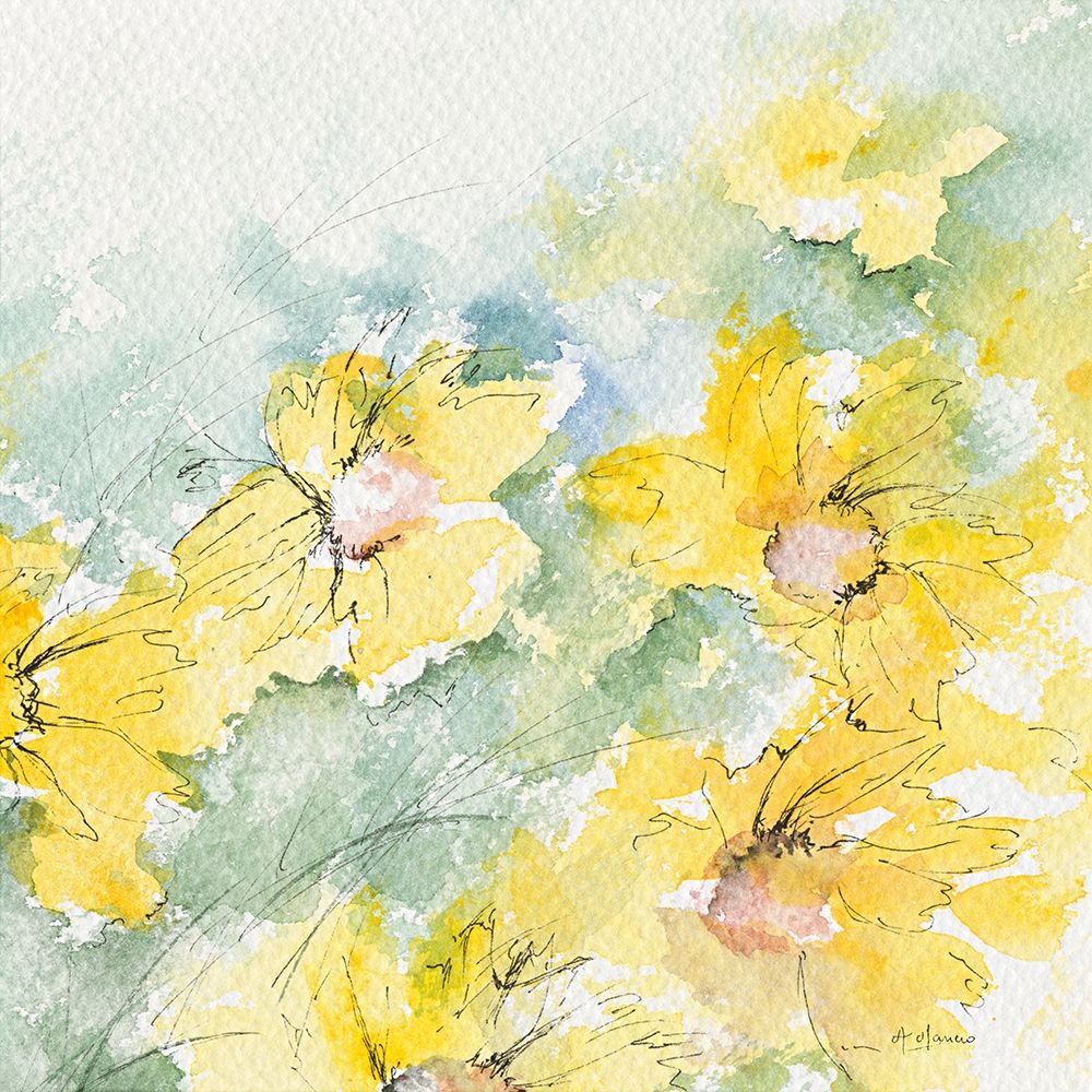 Fleurs du soleil II art print by Annie Manero for $57.95 CAD