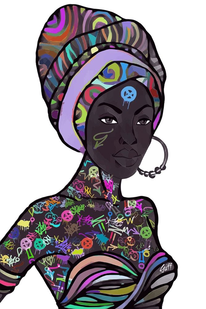 Africa Street art print by GRIFF for $57.95 CAD