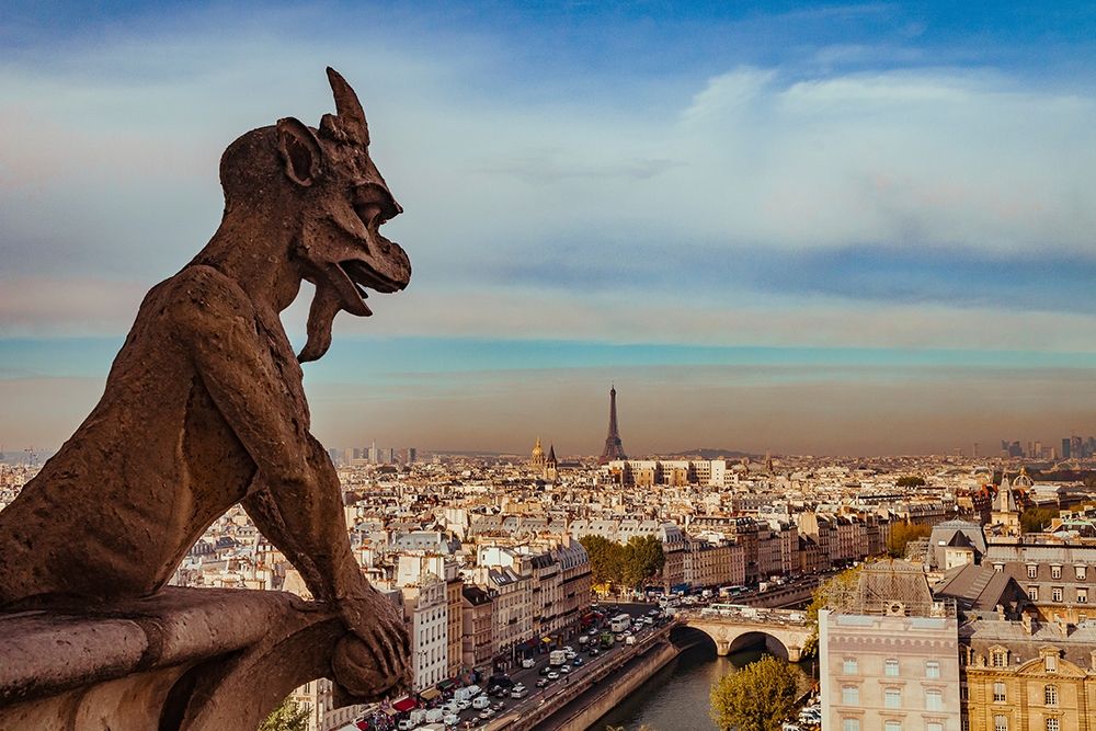 Vue sur Paris depuis Notre Dame art print by Arnaud Bertrande for $57.95 CAD