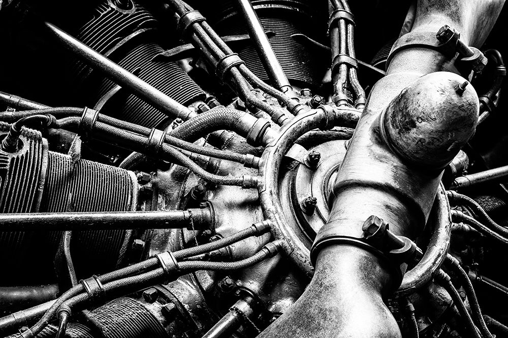 Propellor Engine close up art print by Ronin for $57.95 CAD