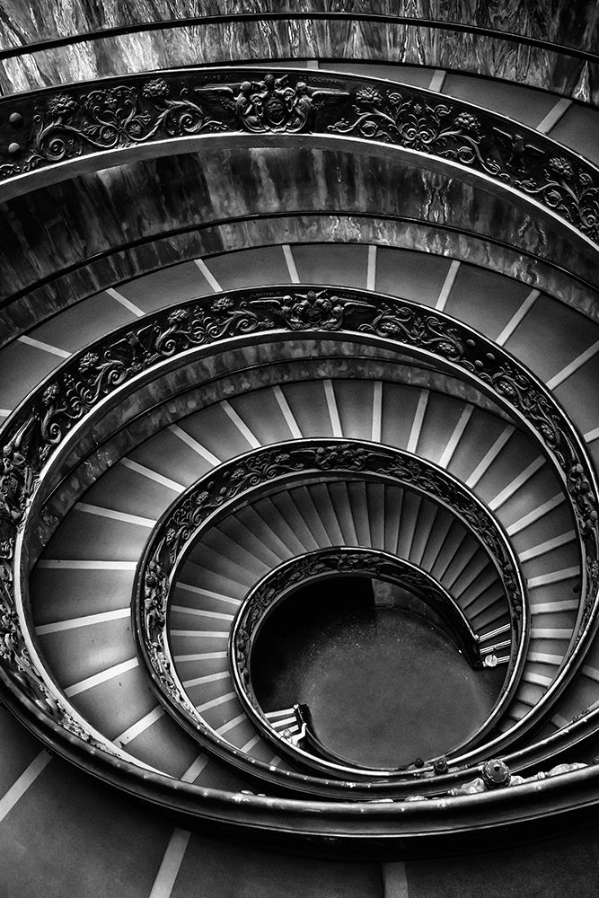 Roman Staircase black and white art print by Ronin for $57.95 CAD