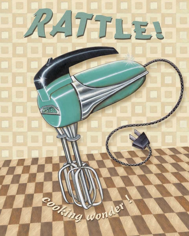 Nifty Fifties - Rattle art print by Charlene Audrey for $57.95 CAD